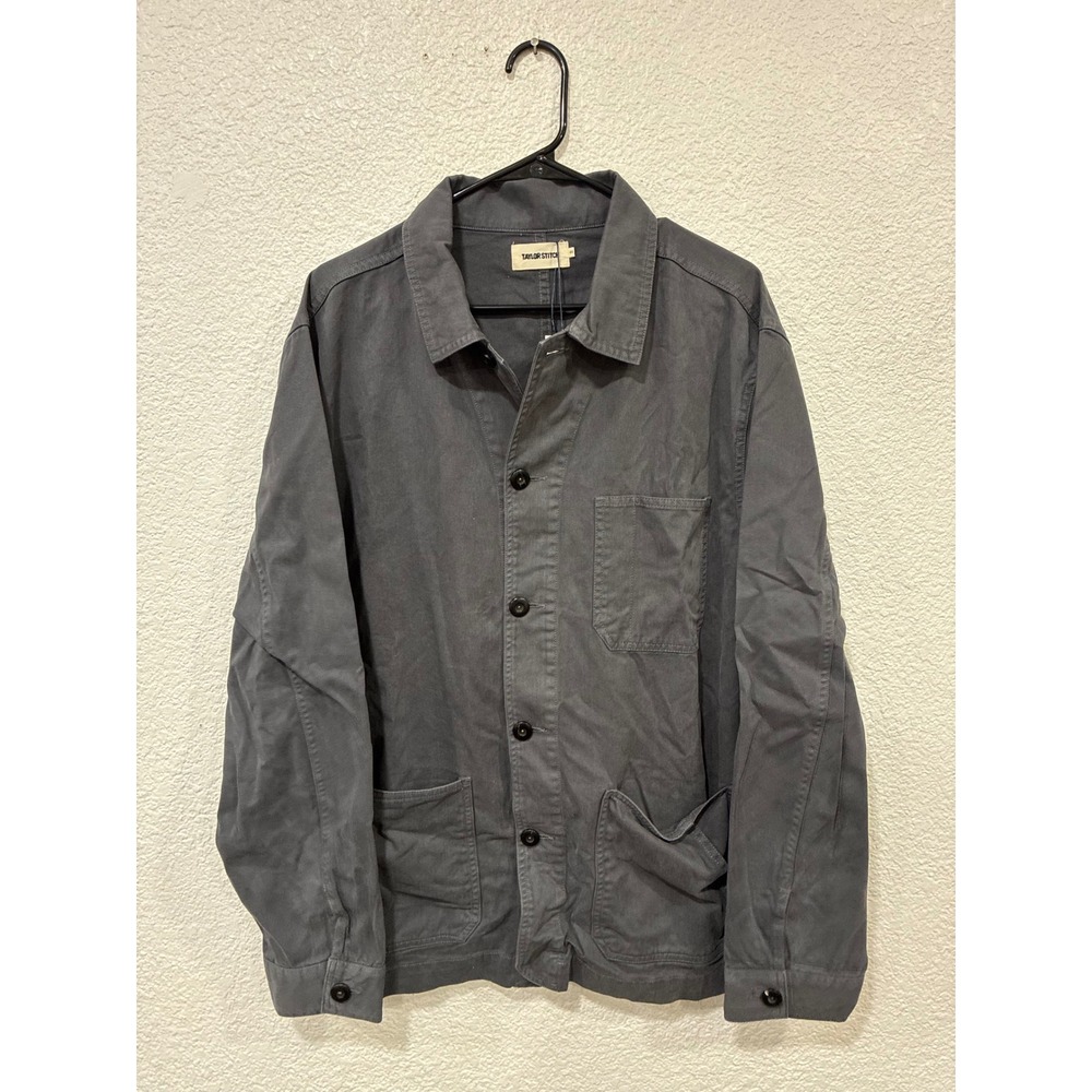 Taylor Stitch The Ojai Jacket Organic Charcoal Foundation Twill Chore Coat 44 XL